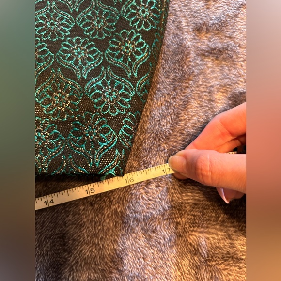 Loft Green Black Jacquard Floral Mini Skirt NWT - Picture 3 of 6